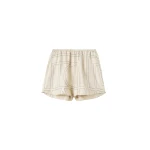 Totême Monogram silk pj shorts ivory in Ivory monogram - Pants - Scandinavian Minimalist Luxury at Coveti