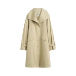 Totême Oversized cotton trench in Beige - Coats - Scandinavian Minimalist Luxury at Coveti