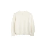 Totême Oversized crew knit in Macadamia - Knitwear - Scandinavian Minimalist Luxury at Coveti
