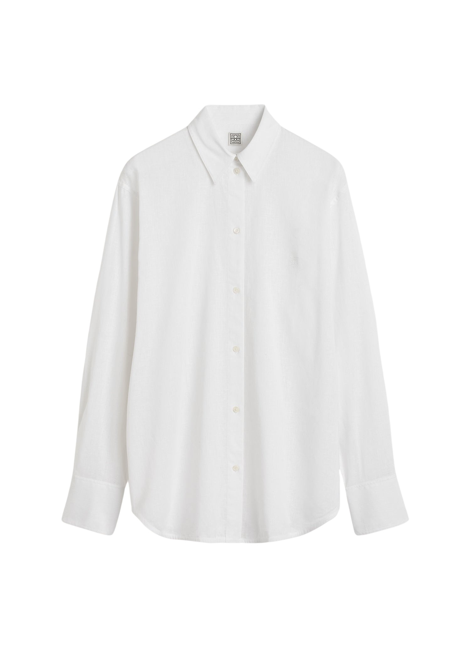 Totême Oversized summer shirt in White - Tops - Scandinavian Minimalist Luxury at Coveti