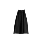Totême Parachute halter top in Black - Tops - Scandinavian Minimalist Luxury at Coveti