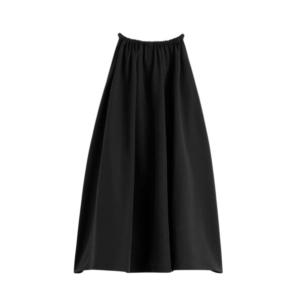 Totême Parachute halter top in Black - Tops - Scandinavian Minimalist Luxury at Coveti
