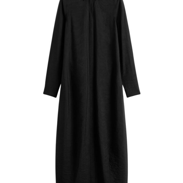 Totême Parachute shirtdress in Black - Dresses - Scandinavian Minimalist Luxury at Coveti
