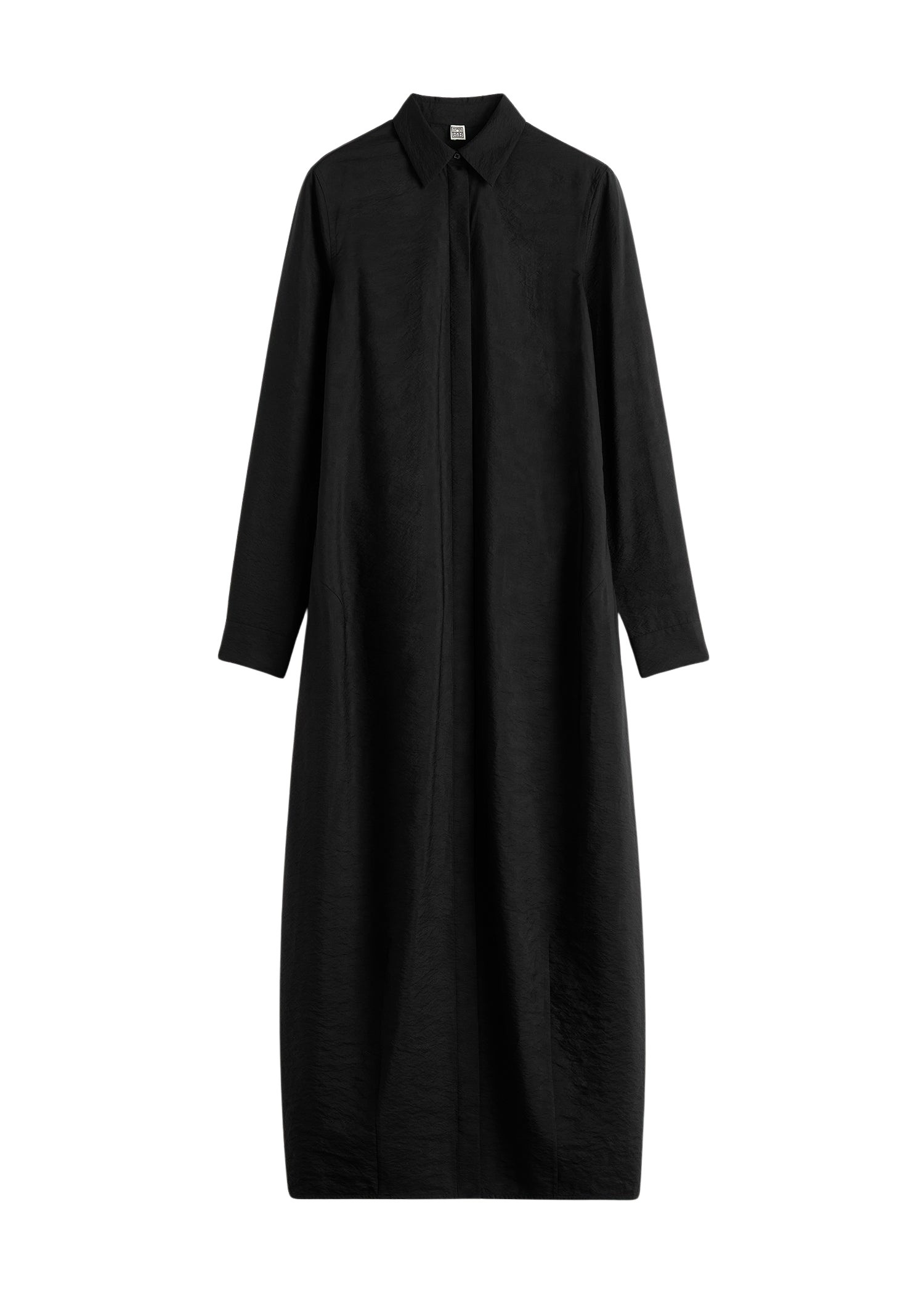 Totême Parachute shirtdress in Black - Dresses - Scandinavian Minimalist Luxury at Coveti