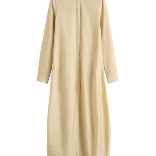 Totême Parachute shirtdress in Stone - Dresses - Scandinavian Minimalist Luxury at Coveti