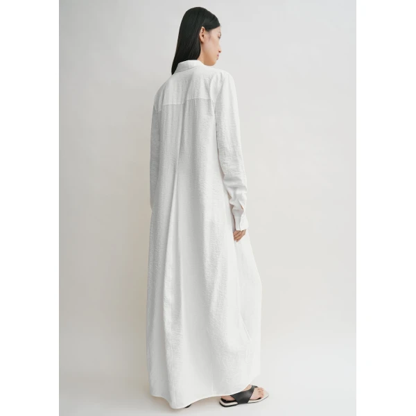 Totême Parachute shirtdress in White - Dresses - Scandinavian Minimalist Luxury at Coveti
