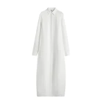 Totême Parachute shirtdress in White - Dresses - Scandinavian Minimalist Luxury at Coveti