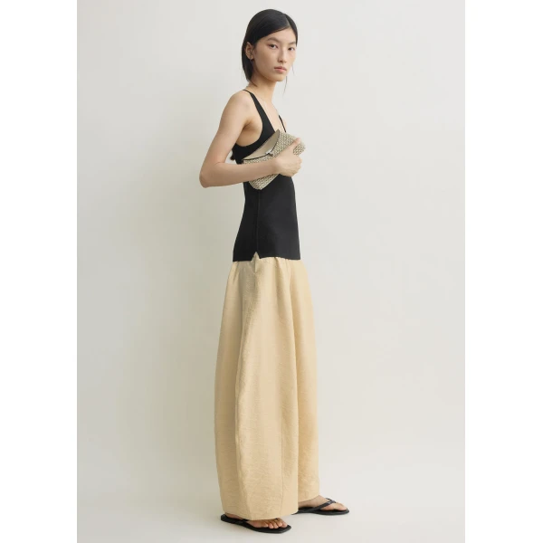 Totême Parachute skirt in Stone - Skirts - Scandinavian Minimalist Luxury at Coveti