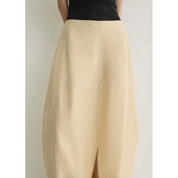 Totême Parachute skirt in Stone - Skirts - Scandinavian Minimalist Luxury at Coveti