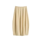 Totême Parachute skirt in Stone - Skirts - Scandinavian Minimalist Luxury at Coveti