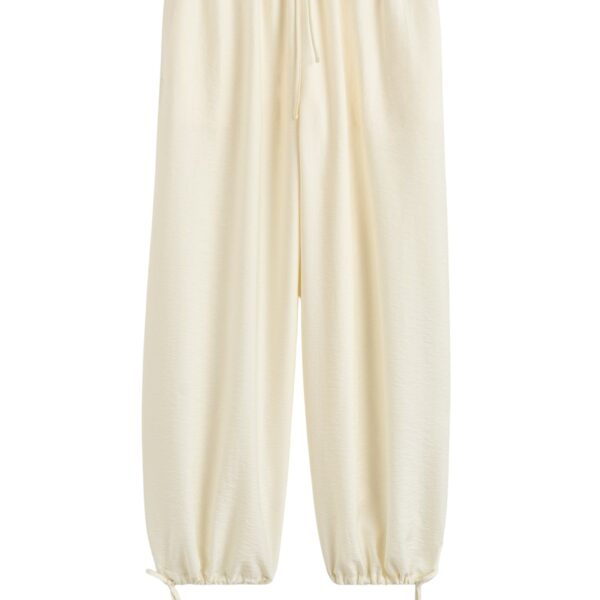 Totême Parachute trousers in Off-white - Pants - Scandinavian Minimalist Luxury at Coveti