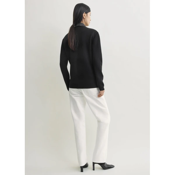 Totême Patch pocket shirt in Black - Tops - Scandinavian Minimalist Luxury at Coveti