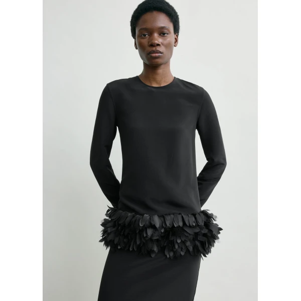 Totême Petal dress in Black - Dresses - Scandinavian Minimalist Luxury at Coveti