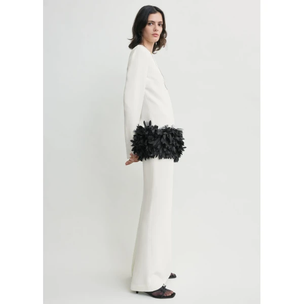 Totême Petal dress in Off-white - Dresses - Scandinavian Minimalist Luxury at Coveti