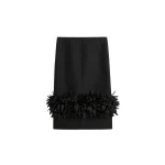 Totême Petal skirt in Black - Skirts - Scandinavian Minimalist Luxury at Coveti
