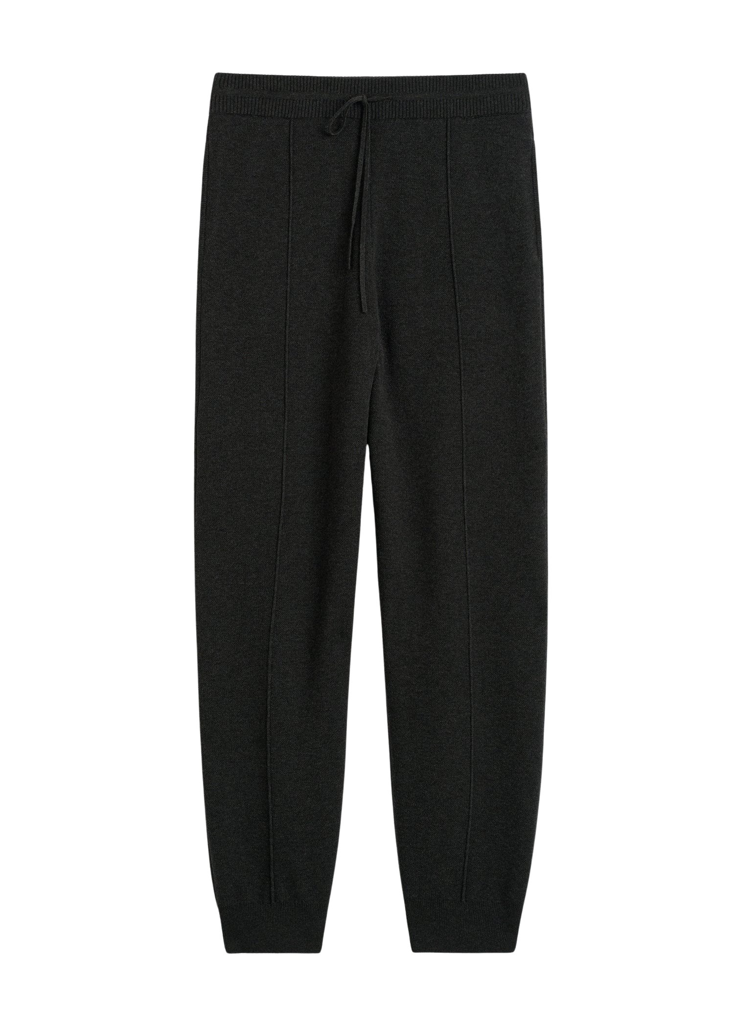 Totême Pintucked sweatpants charcoal in Charcoal melange - Pants - Scandinavian Minimalist Luxury at Coveti