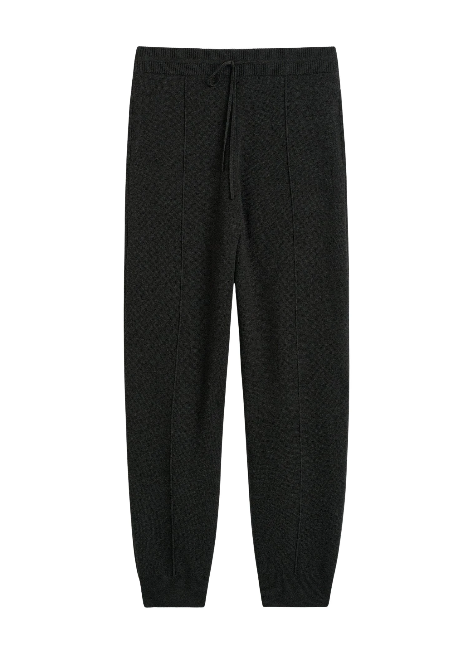 Toteme-Pintucked-sweatpants-charcoal-in-Charcoal-melange43881_nobg Totême Pintucked sweatpants charcoal in Charcoal melange - Pants - Scandinavian Minimalist Luxury at Coveti