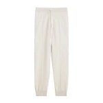 Totême Pintucked sweatpants in Ecru - Pants - Scandinavian Minimalist Luxury at Coveti