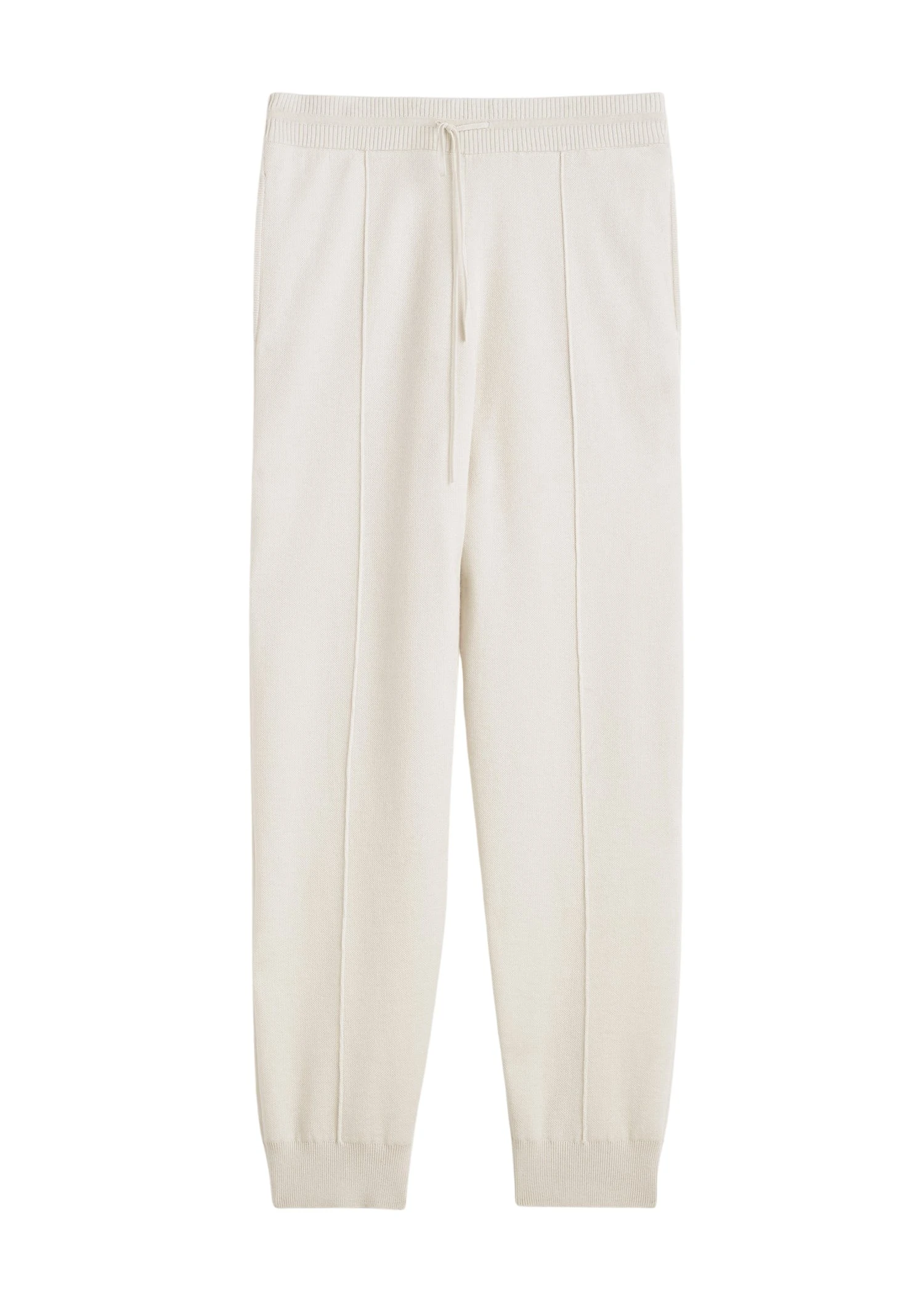 Toteme-Pintucked-sweatpants-in-Ecru15450_nobg Totême Pintucked sweatpants in Ecru - Pants - Scandinavian Minimalist Luxury at Coveti