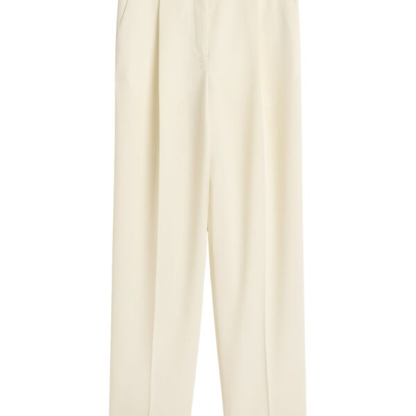 Totême Pleat trousers in Off-white - Pants - Scandinavian Minimalist Luxury at Coveti