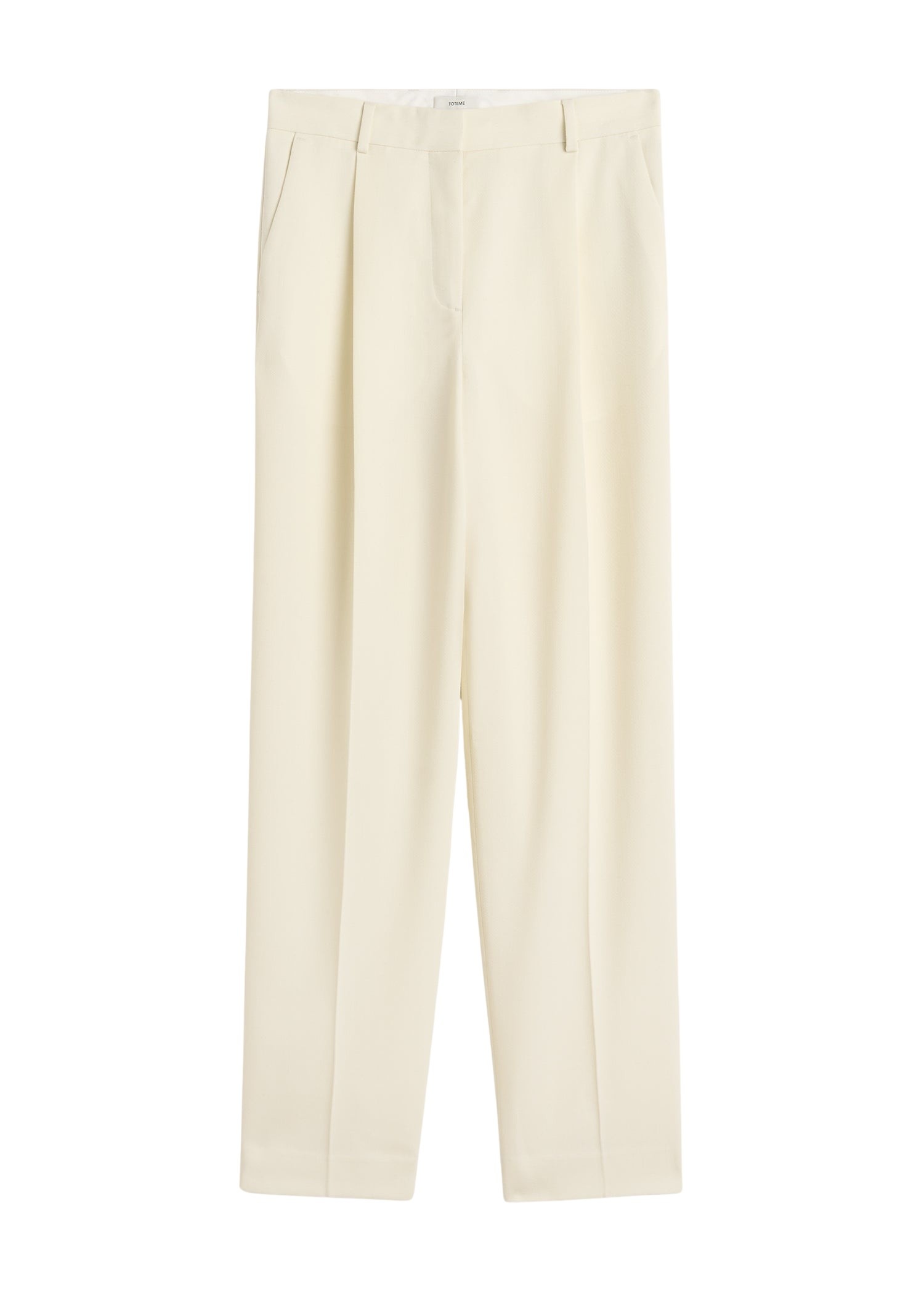 Totême Pleat trousers in Off-white - Pants - Scandinavian Minimalist Luxury at Coveti