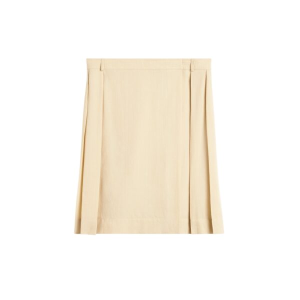 Totême Pleated wrap skirt in Champagne - Skirts - Scandinavian Minimalist Luxury at Coveti