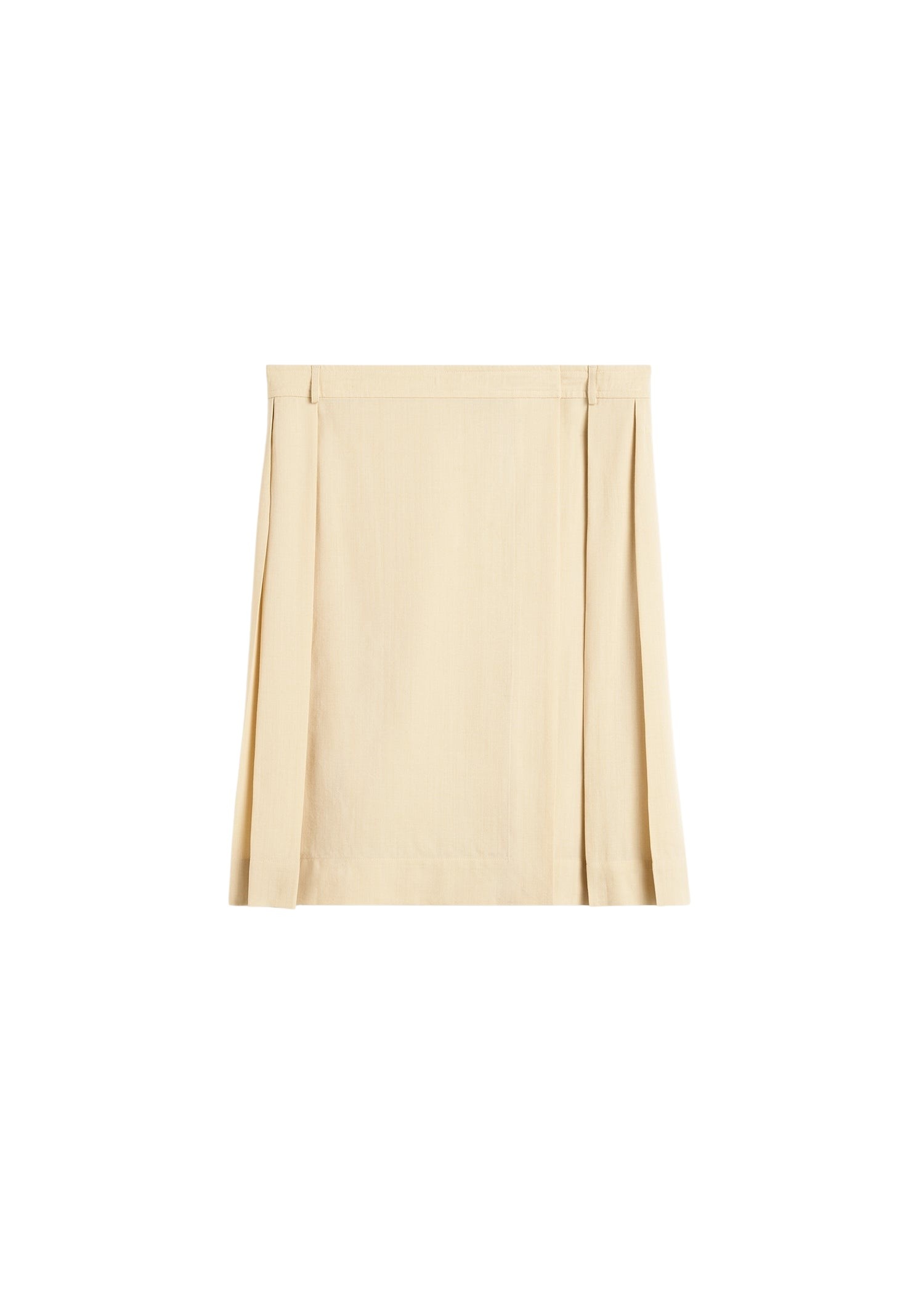 Totême Pleated wrap skirt in Champagne - Skirts - Scandinavian Minimalist Luxury at Coveti
