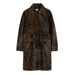 Totême Pony hair coat in Leopard - Coats - Scandinavian Minimalist Luxury at Coveti