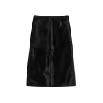 Totême Pony hair skirt in Black - Skirts - Scandinavian Minimalist Luxury at Coveti