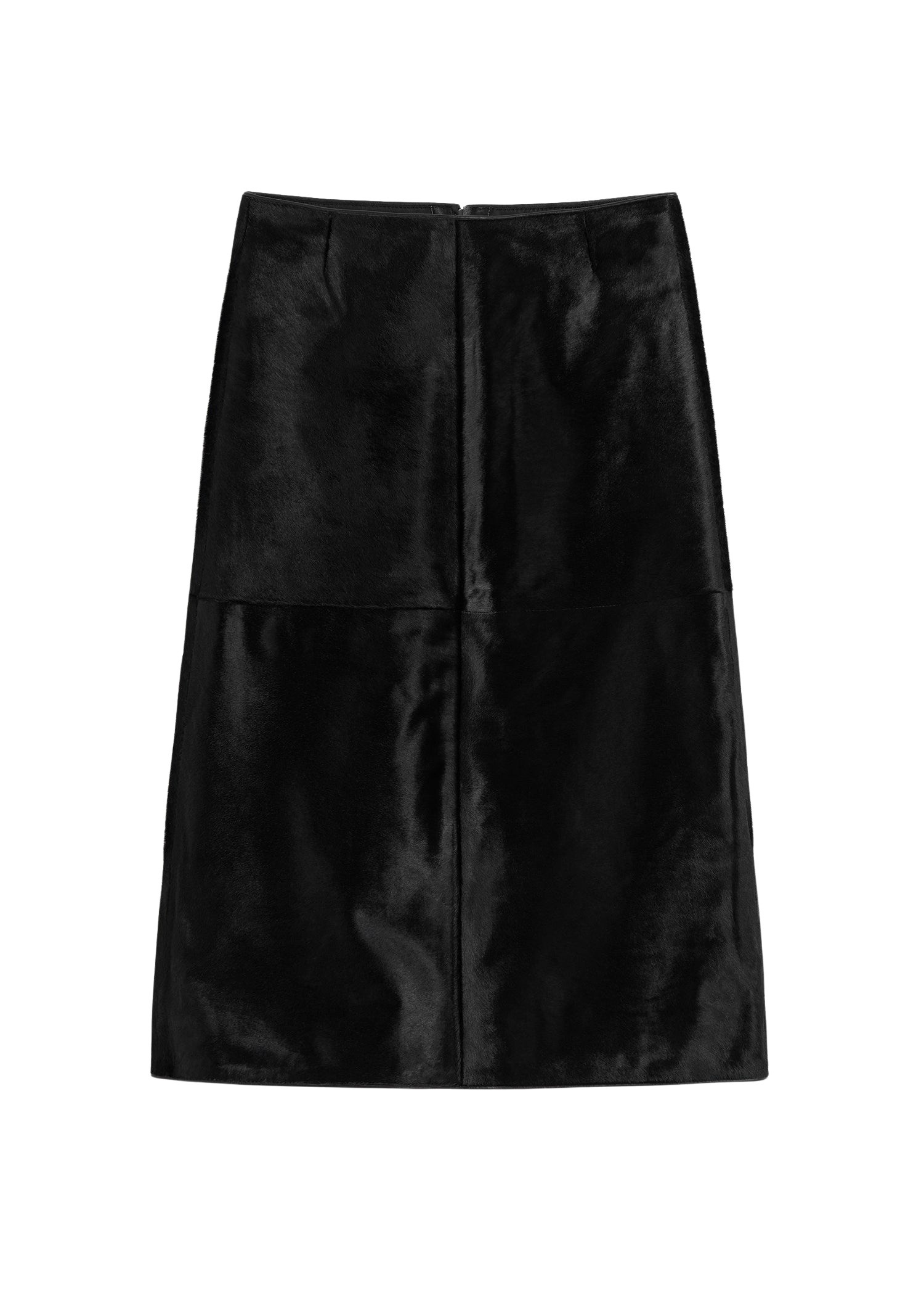 Totême Pony hair skirt in Black - Skirts - Scandinavian Minimalist Luxury at Coveti