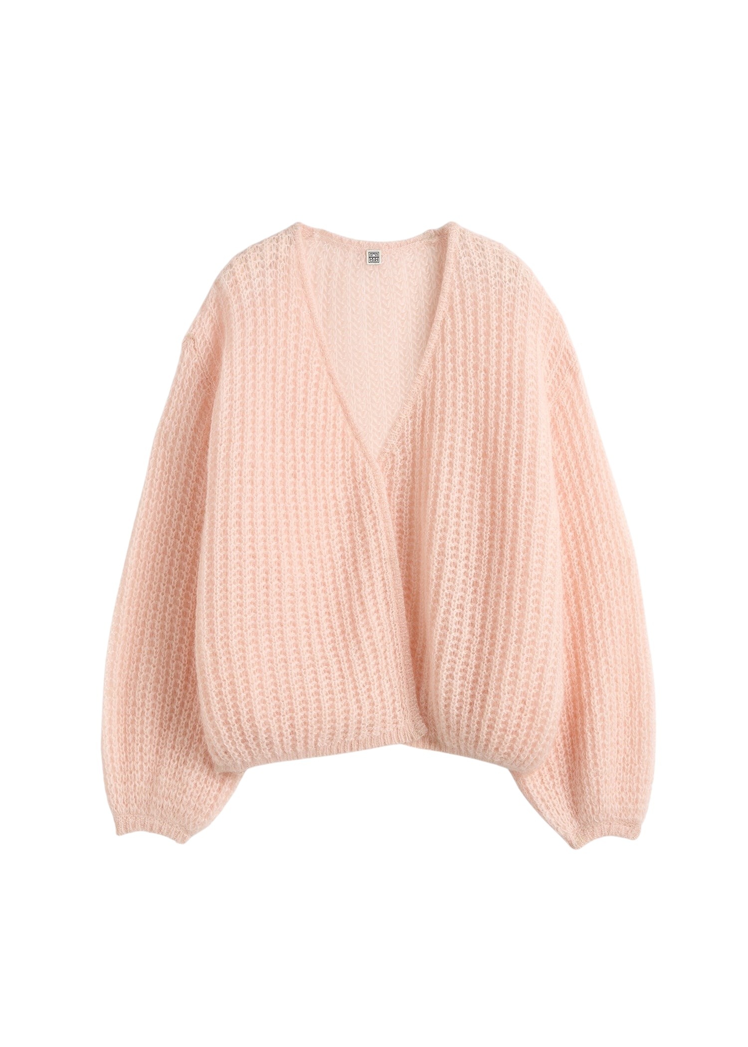 Totême Puffed cardigan in Bloom - Knitwear - Scandinavian Minimalist Luxury at Coveti