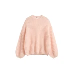 Totême Puffed knit in Bloom - Knitwear - Scandinavian Minimalist Luxury at Coveti