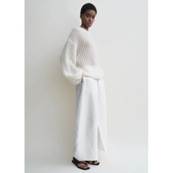 Totême Puffed knit off-white in Off white - Knitwear - Scandinavian Minimalist Luxury at Coveti