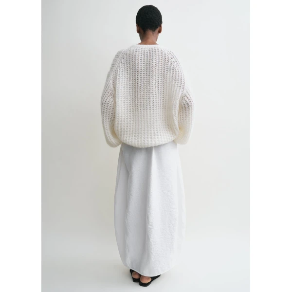 Totême Puffed knit off-white in Off white - Knitwear - Scandinavian Minimalist Luxury at Coveti