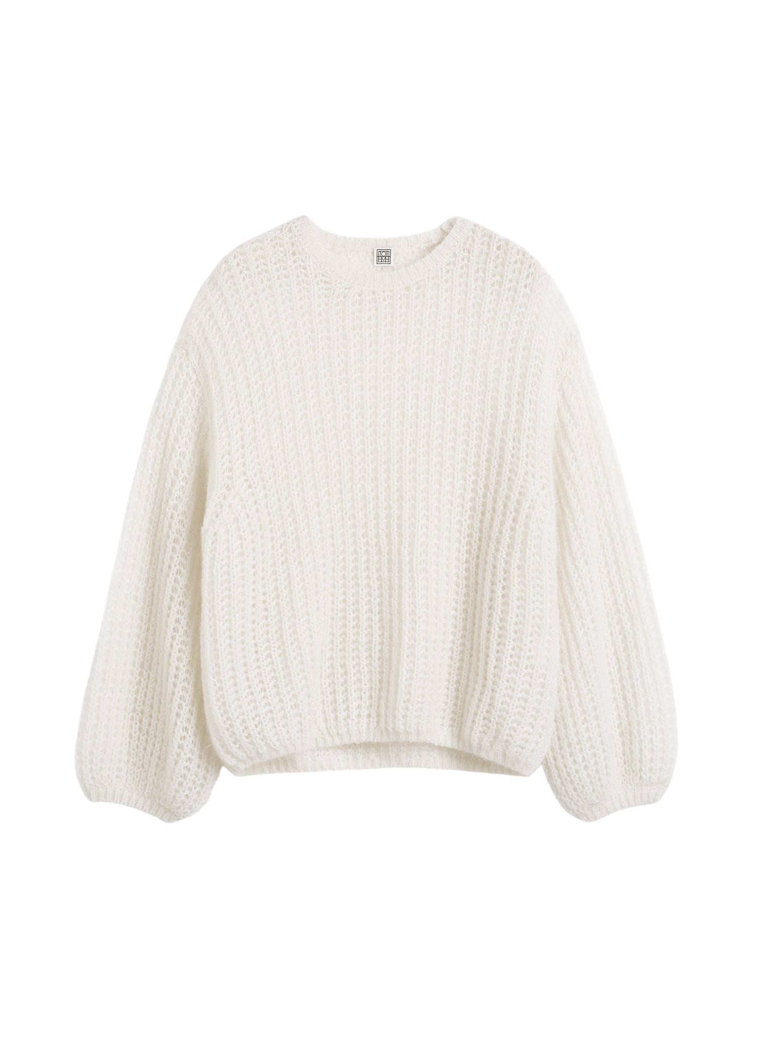 Totême Puffed knit off-white in Off white - Knitwear - Scandinavian Minimalist Luxury at Coveti