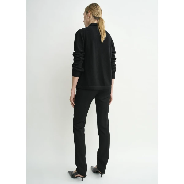 Totême Raglan-sleeve cashmere cardigan in Black - Knitwear - Scandinavian Minimalist Luxury at Coveti