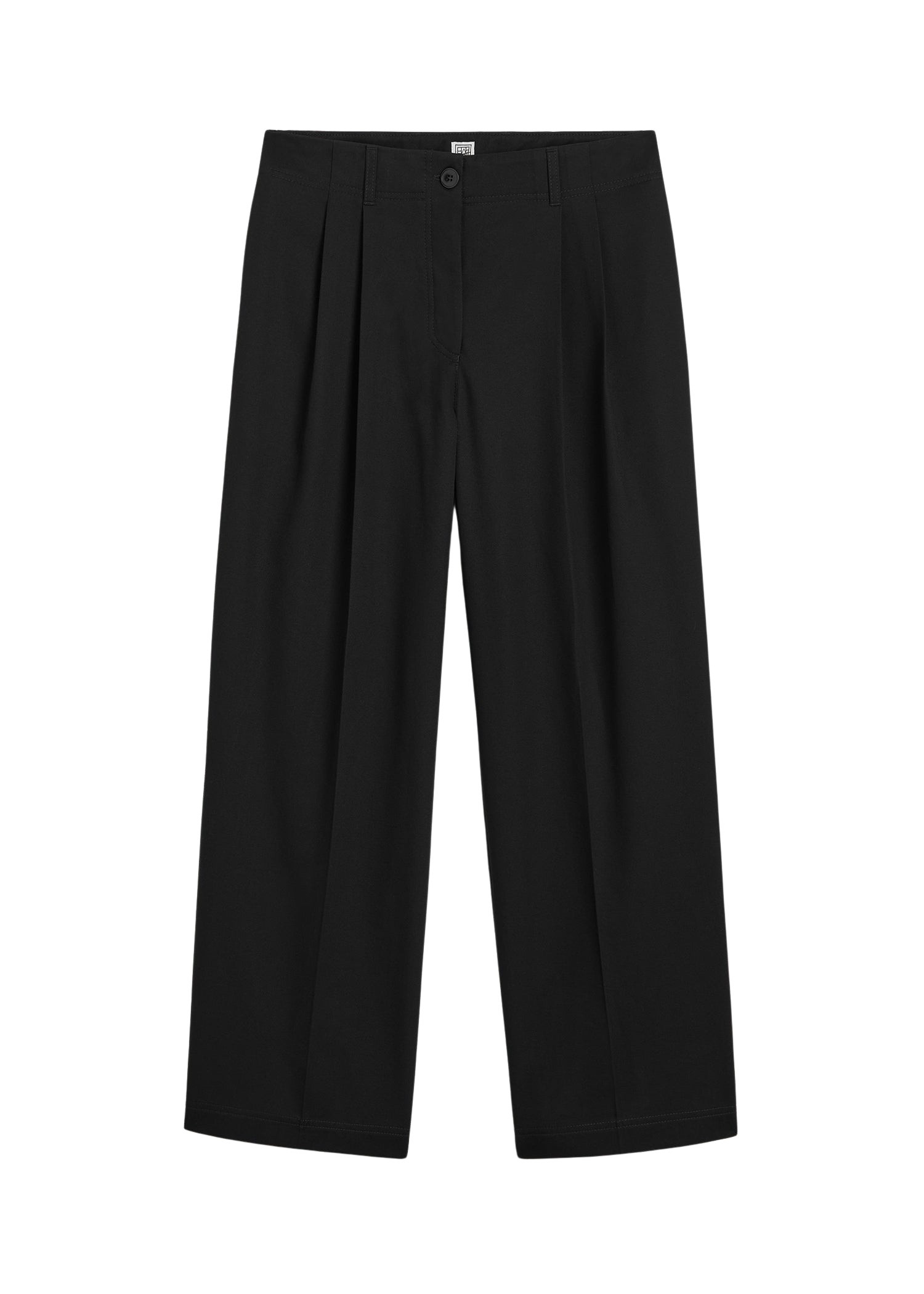Totême Relaxed chino trousers in Black - Pants - Scandinavian Minimalist Luxury at Coveti