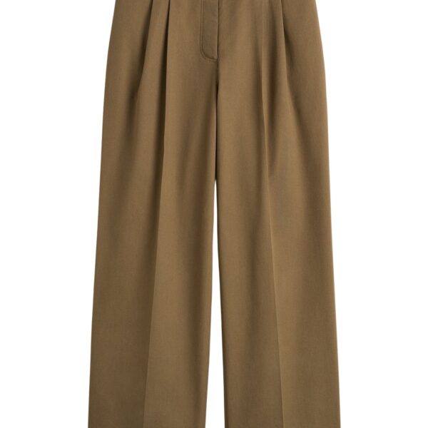 Totême Relaxed chino trousers in Hazel - Pants - Scandinavian Minimalist Luxury at Coveti