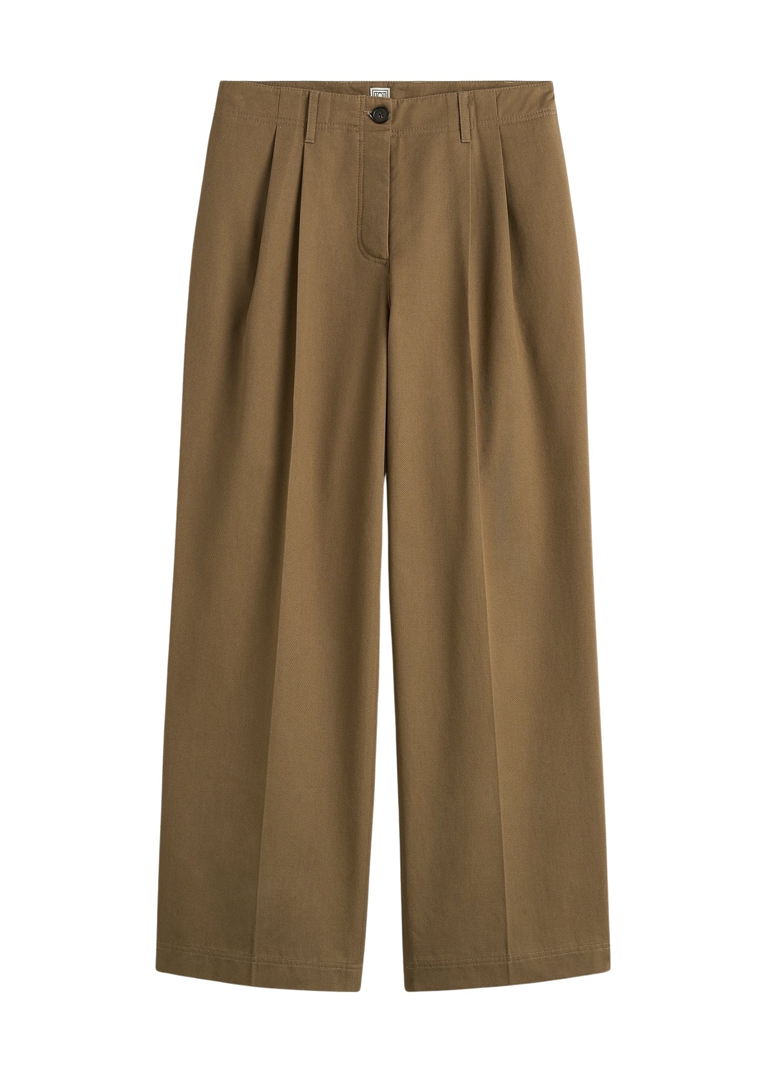 Totême Relaxed chino trousers in Hazel - Pants - Scandinavian Minimalist Luxury at Coveti
