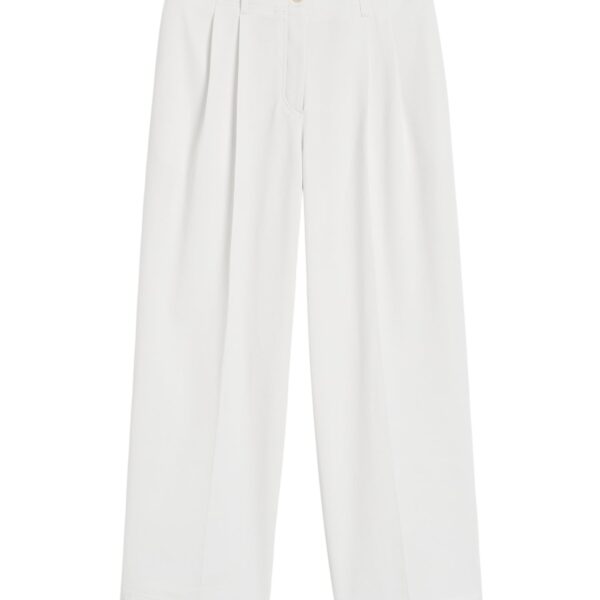 Totême Relaxed chino trousers in White - Pants - Scandinavian Minimalist Luxury at Coveti