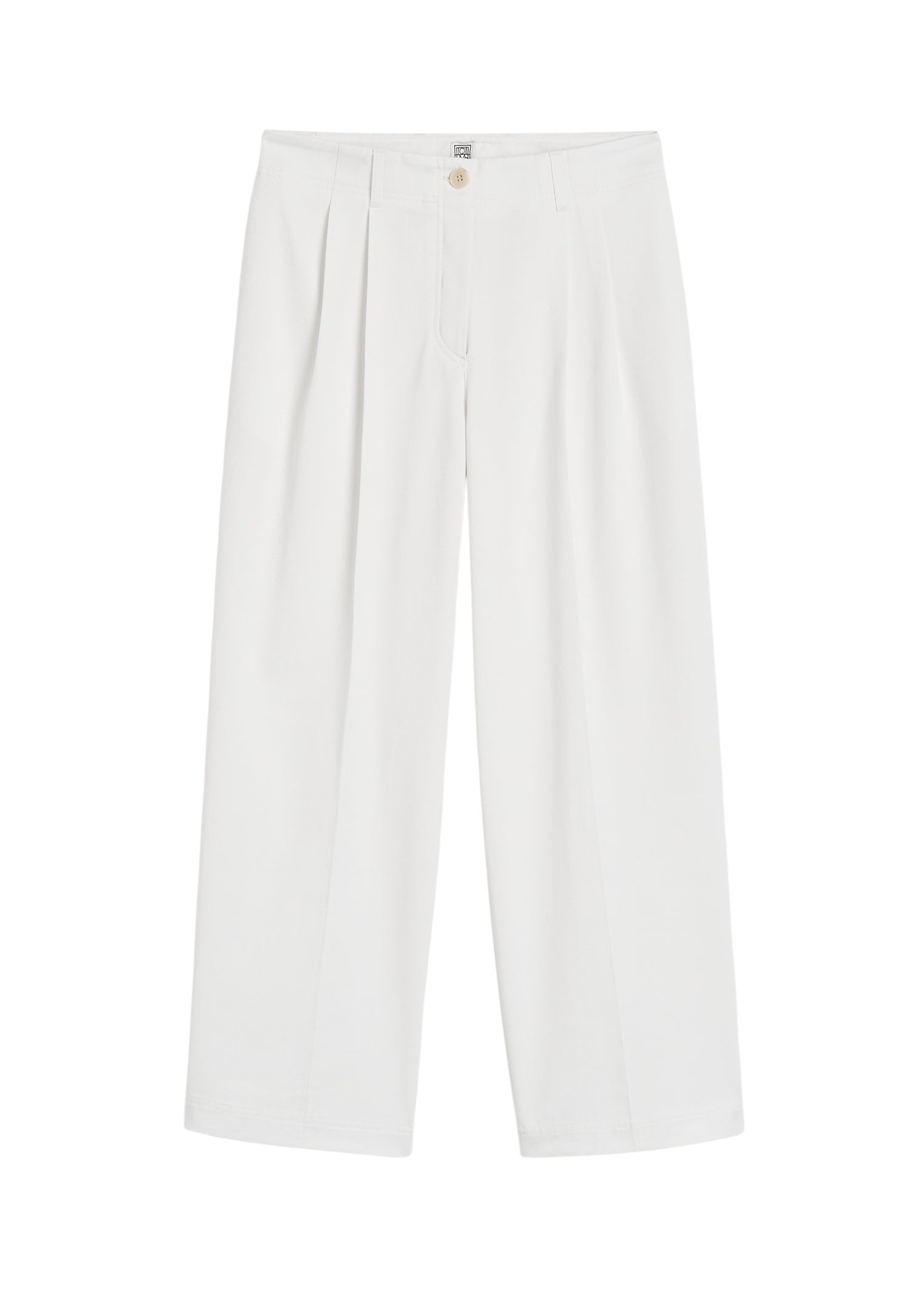 Totême Relaxed chino trousers in White - Pants - Scandinavian Minimalist Luxury at Coveti