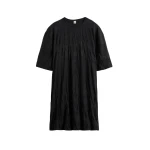 Totême Relaxed tee dress in Black - Tops - Scandinavian Minimalist Luxury at Coveti