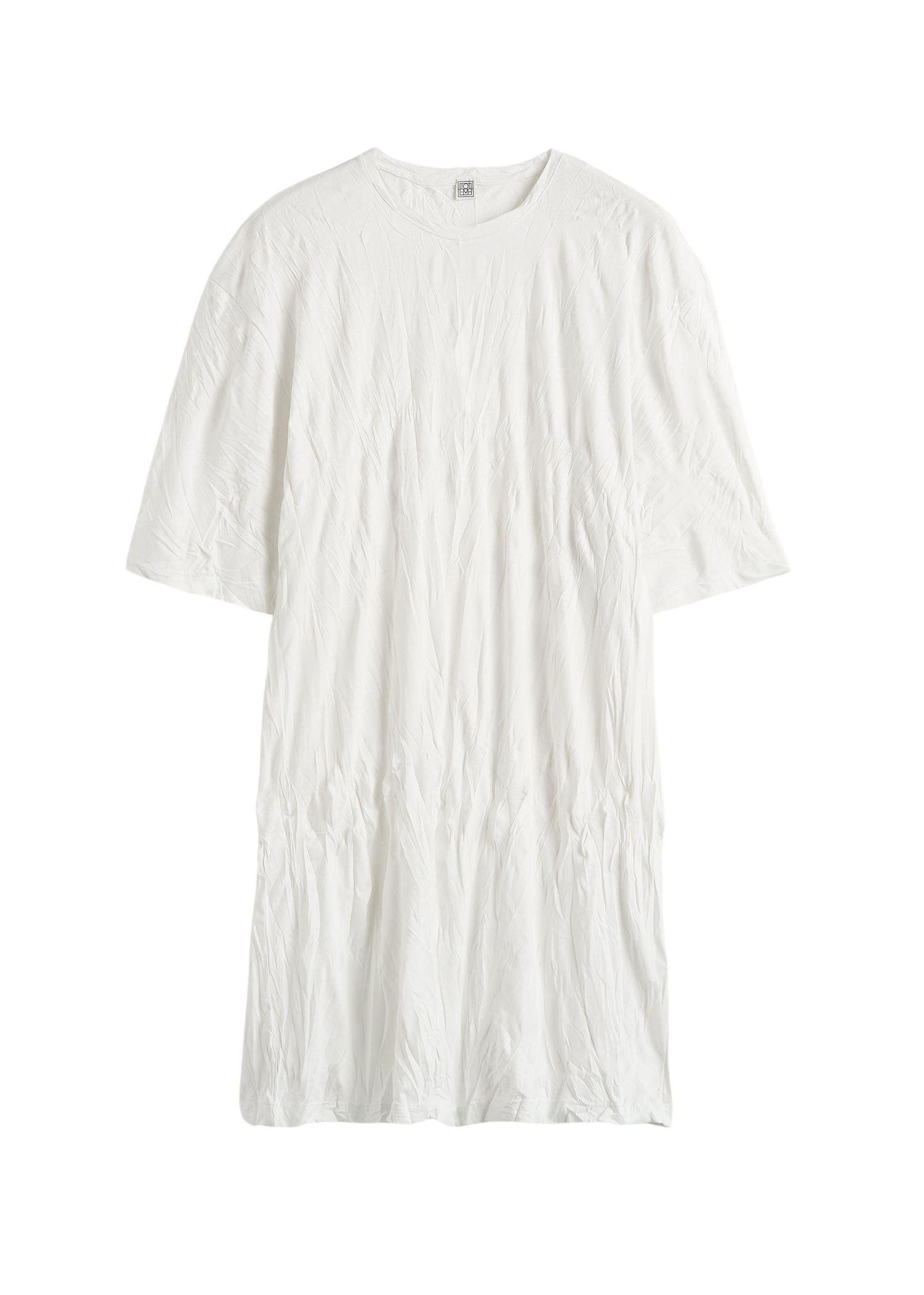 Totême Relaxed tee dress in Off-white - Tops - Scandinavian Minimalist Luxury at Coveti