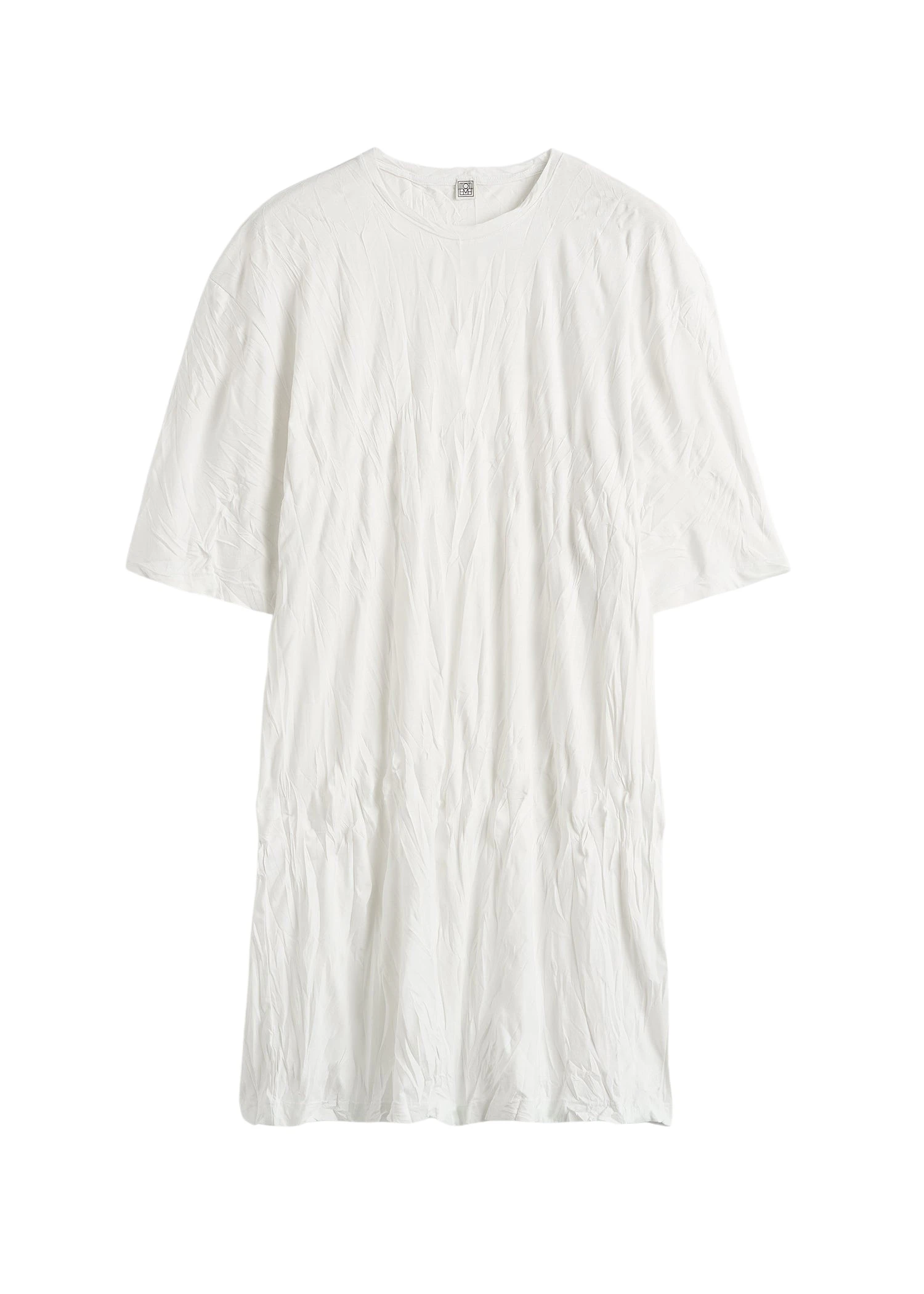 Toteme-Relaxed-tee-dress-in-Off-white77457_nobg Totême Relaxed tee dress in Off-white - Tops - Scandinavian Minimalist Luxury at Coveti