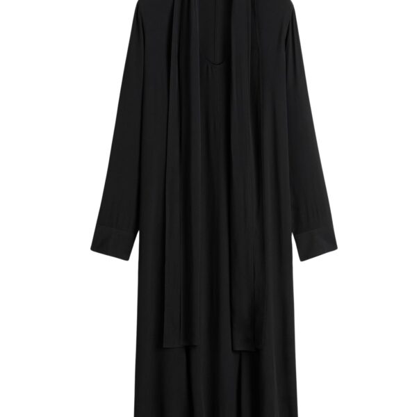 Totême Rounded neckline dress in Black - Dresses - Scandinavian Minimalist Luxury at Coveti