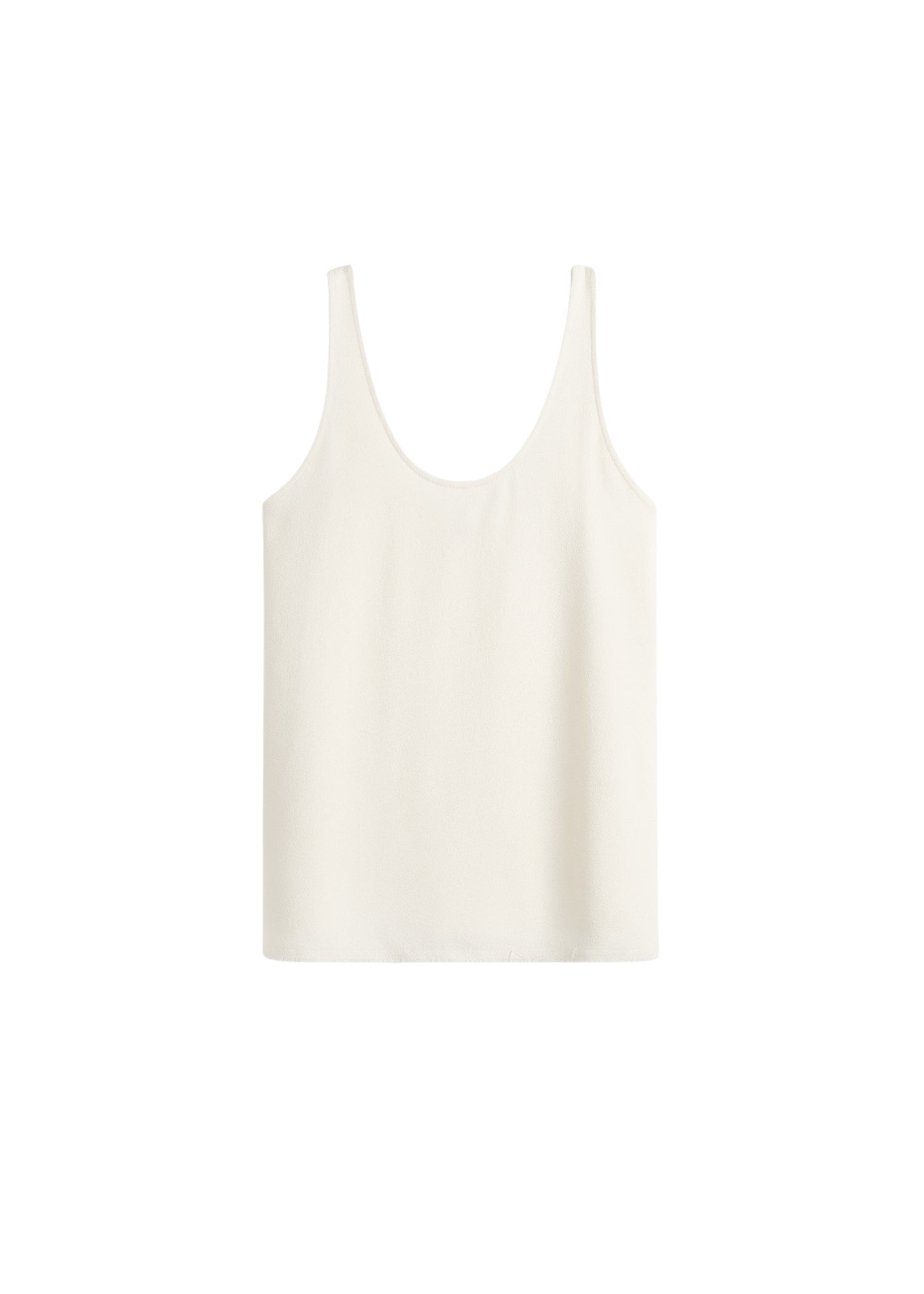 Totême Sablé tank in Macadamia - Tops - Scandinavian Minimalist Luxury at Coveti