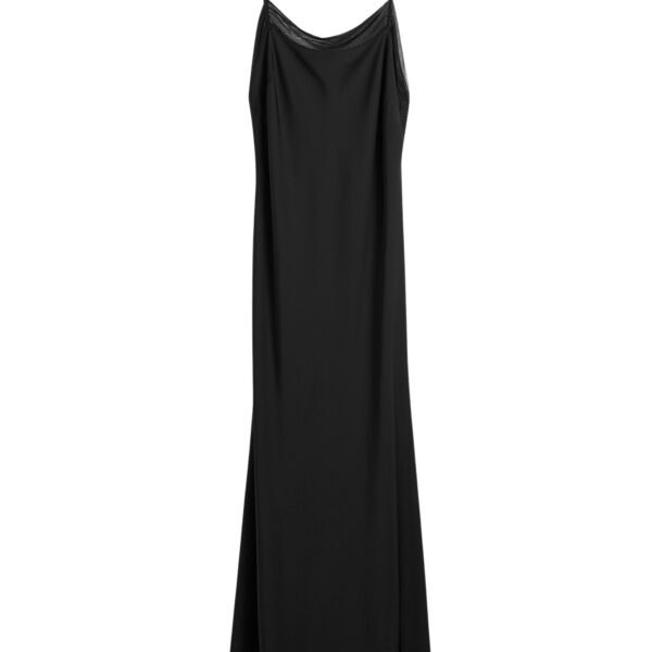 Totême Satin slip dress in Black - Dresses - Scandinavian Minimalist Luxury at Coveti