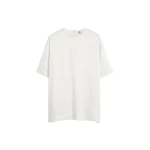 Totême Satin tee in White - Tops - Scandinavian Minimalist Luxury at Coveti