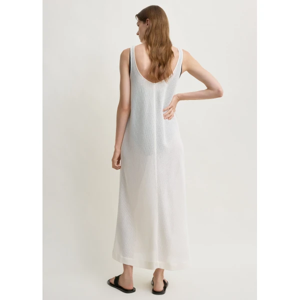 Totême Scoop cover-up in Macadamia - Dresses - Scandinavian Minimalist Luxury at Coveti