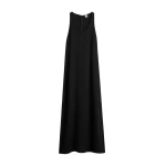 Totême Scoop-neck sablé dress in Black - Dresses - Scandinavian Minimalist Luxury at Coveti